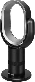 HealSmart Medium size portable bladeless fan, small table fan, 10 speeds settings, 10-hour timing closure bladeless fan, stylish and modern fan